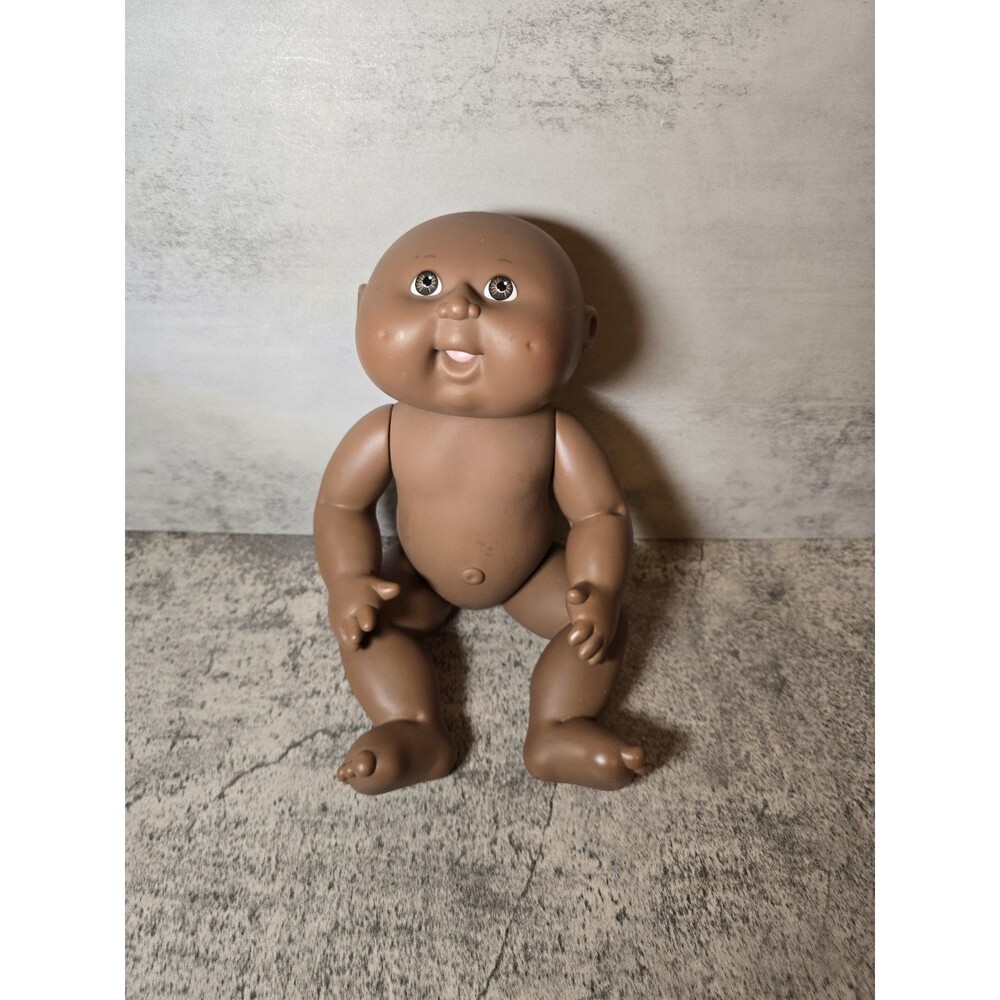 Mattel Cabbage Patch Kids 1993 Doll Hard Plastic Brown Eyes African American